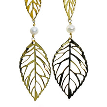 Load image into Gallery viewer, Amazonia Gold Handmade Earring with Pearl