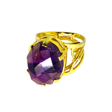 Load image into Gallery viewer, Camboriú Gold Handmade Ring with Stone