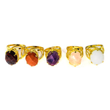 Load image into Gallery viewer, Camboriú Gold Handmade Ring with Stone