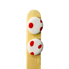 Load image into Gallery viewer, Ceramic Handmade Button Earring with Drops