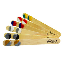 Load image into Gallery viewer, Ceramic Handmade Button Half to Half Earring