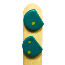 Load image into Gallery viewer, Ceramic Handmade Half Earring with Drops