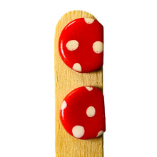 Load image into Gallery viewer, Ceramic Handmade Half Earring with Drops