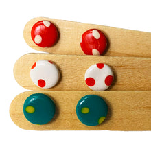 Load image into Gallery viewer, Ceramic Handmade Mini Earring with Drops