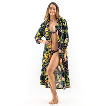 Load image into Gallery viewer, Cover-up Dress with Buttons - Tropical