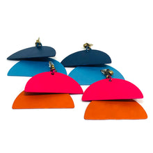 Load image into Gallery viewer, Half Moon Aluminum Handmade Earring