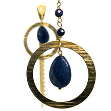Load image into Gallery viewer, Lençois Gold Handmade Earring with Stone