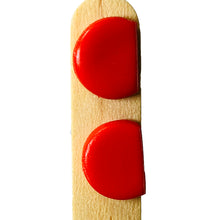 Load image into Gallery viewer, Plain Ceramic Handmade Half Earring