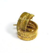 Load image into Gallery viewer, Sancho Gold Handmade Hoop