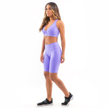 Load image into Gallery viewer, Shorts & Sports Bra Flash Set - Violet