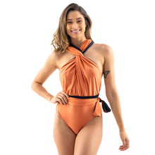 Load image into Gallery viewer, 5 in 1 Bathsuit One Piece Swimsuit - Orange

