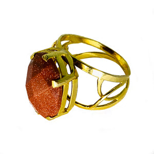 Camboriú Gold Handmade Ring with Stone