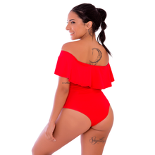 Load image into Gallery viewer, Ciganinha One Piece Activewear Bodysuit - Red
