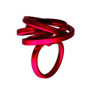Scribble Aluminum Handmade Ring