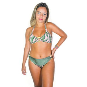 Sunkini Brazilian Bikini Bottom High Waist - Poetry
